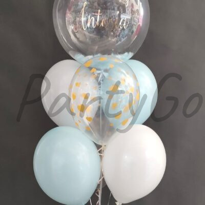 Bukiet balonowy z helem na Chrzest Święty