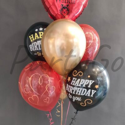 Bukiet balonowy na urodziny z helem