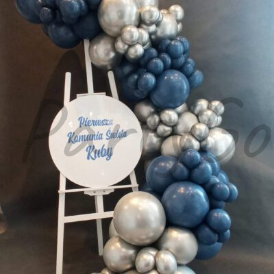 Dekoracja balonowa na Komunię Świętą