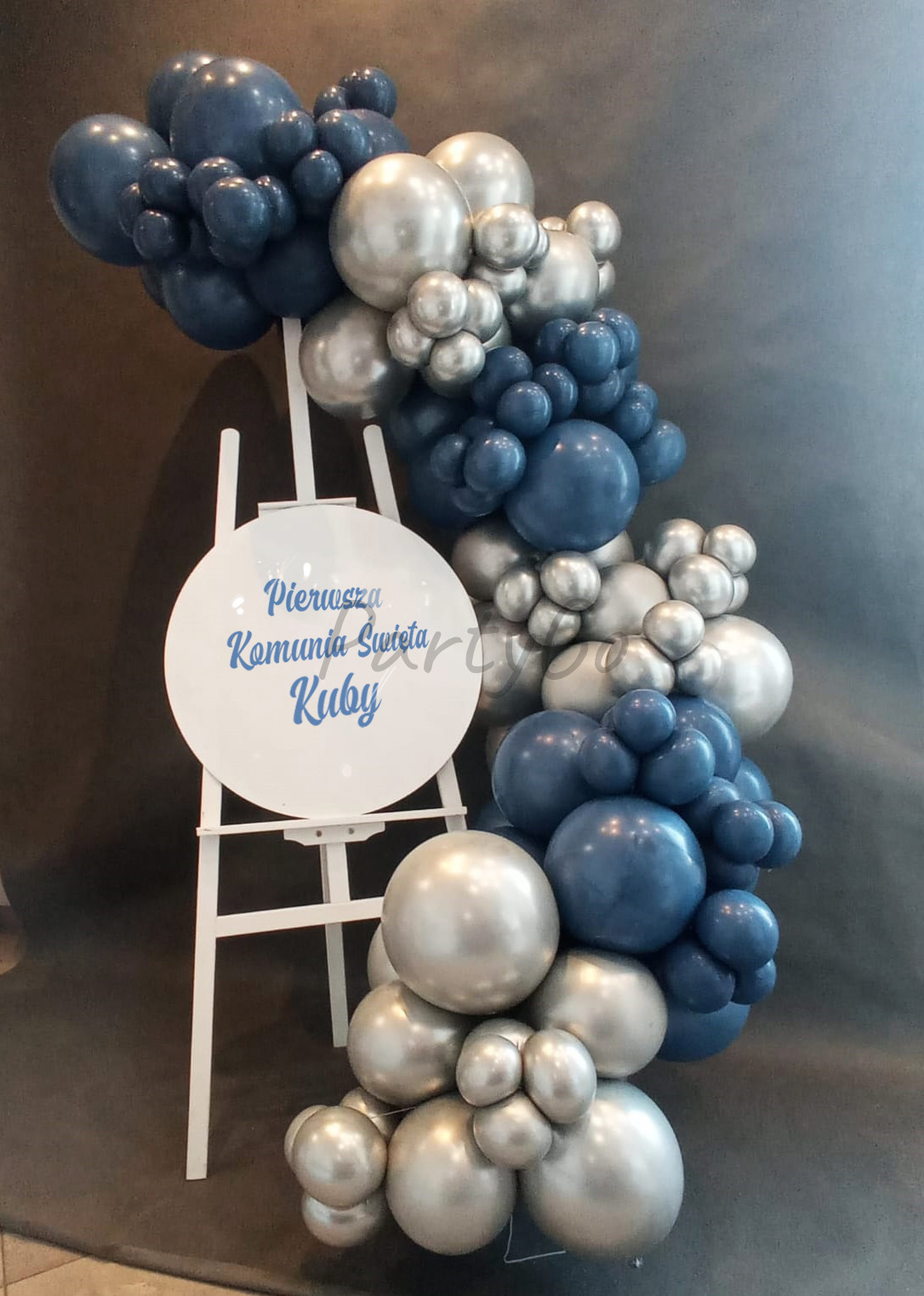 Dekoracja balonowa na Komunię Świętą