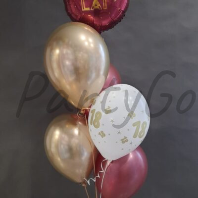 Bukiet balonowy na 18 urodziny