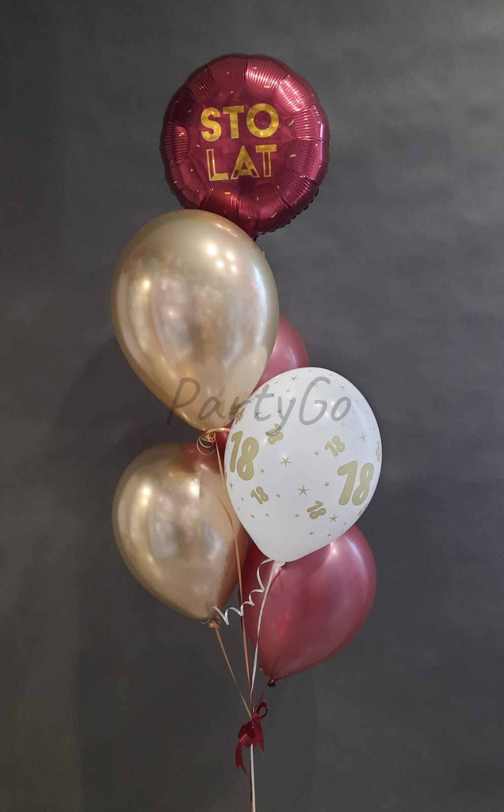 Bukiet balonowy na 18 urodziny