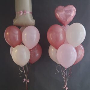 Kompozycja balonowa na Roczek z helem