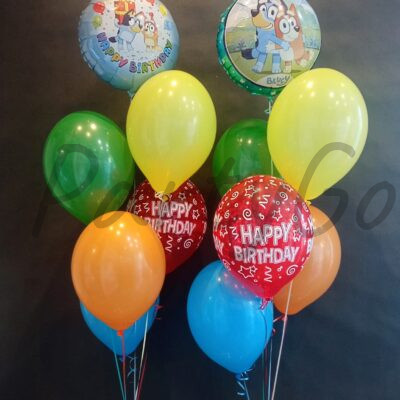 Kompozycja balonowa  Bluey i Bingo