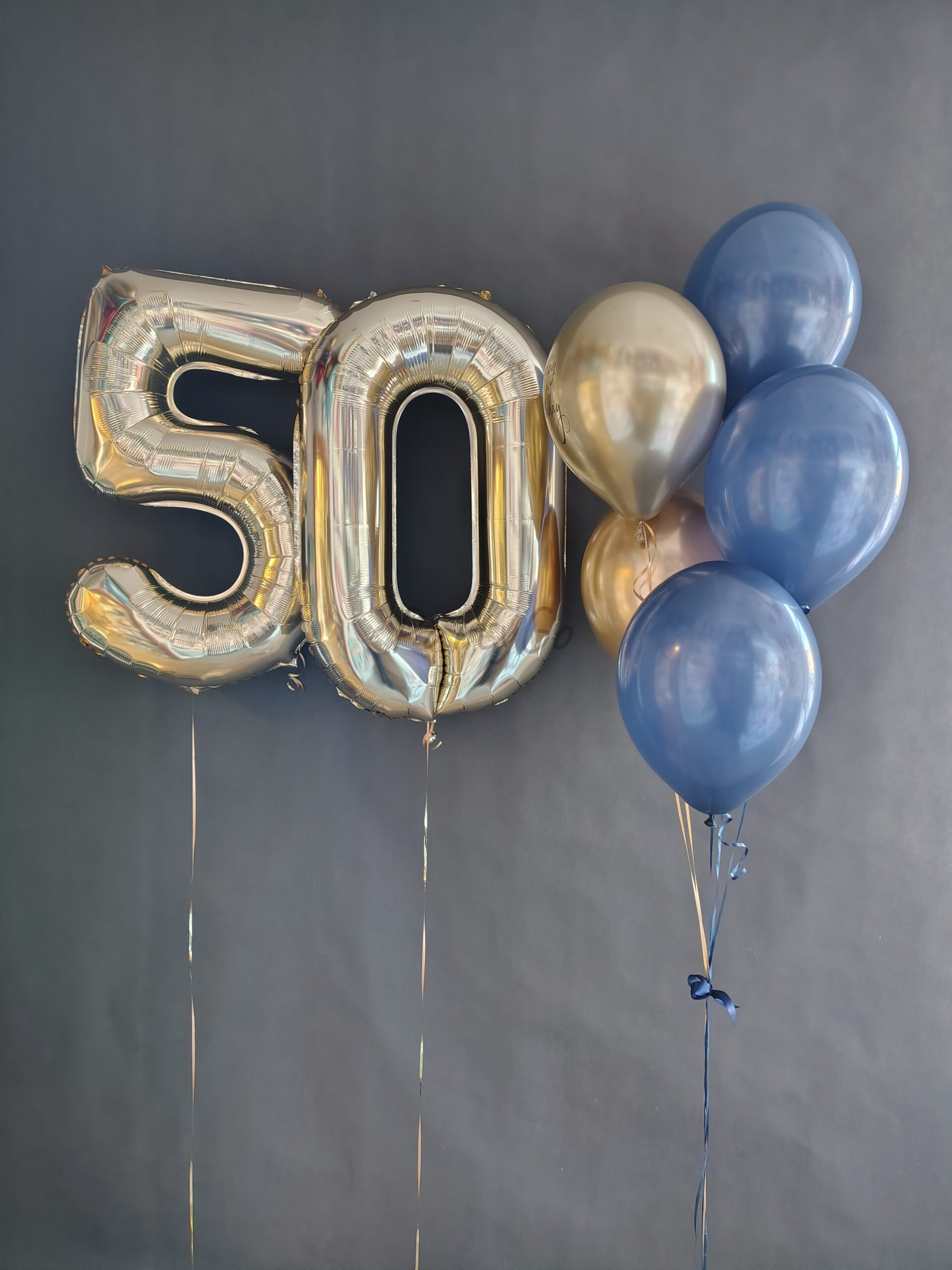 Kompozycja balonowa na 50 urodziny