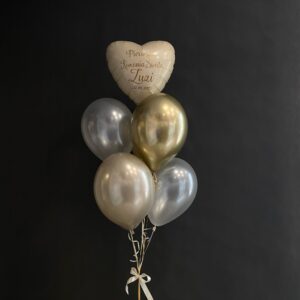 Bukiet balonowy z okazji Komunii Świętej z helem