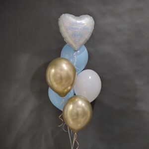 Bukiet balonowy z okazji Komunii Świętej z helem