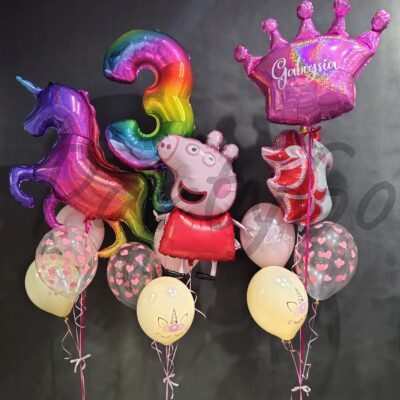 Dekoracje balonowe na 3 urodziny