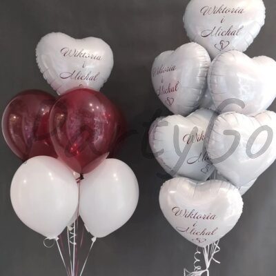 Balony z helem z okazji Ślubu