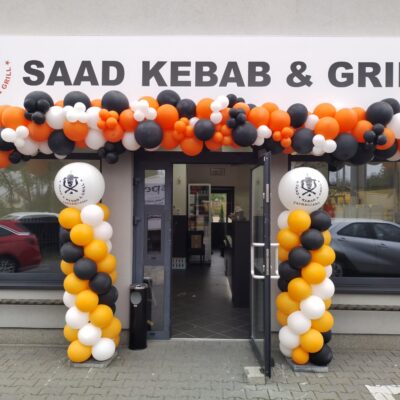 Dekoracje balonowe na otwarcie restauracji
