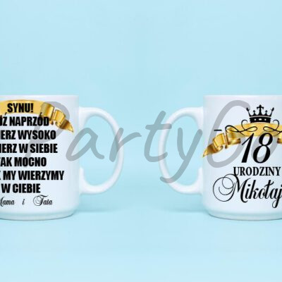 Spersonalizowany kubek na 18 urodziny